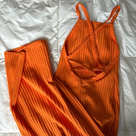 ZARA orange ribbed dress - Picture 2 of 3
